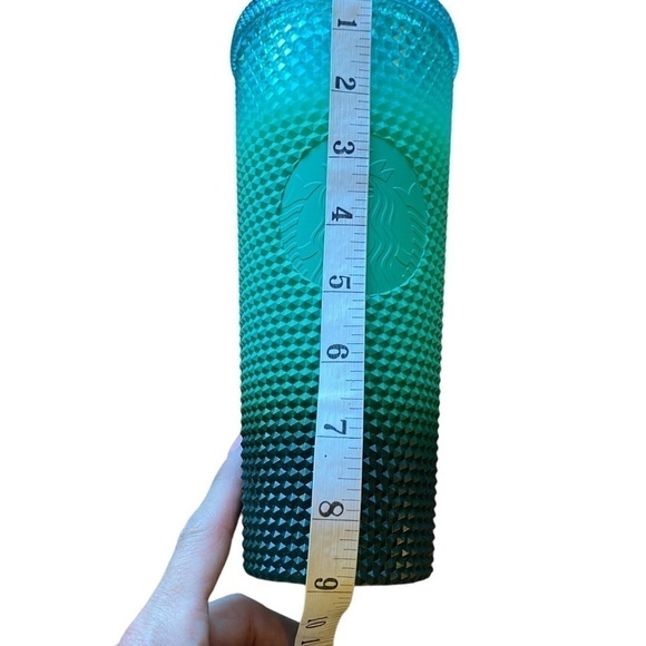 Starbucks Winter 2022 Waxberry Mint Green Gradient Bling Cup Tumbler Venti 24 oz - Picture 6 of 8
